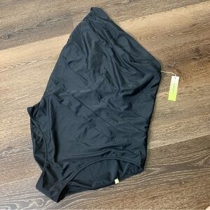 Summersalt Womens black long torso side stroke one piece swimsuit 20 LT NWT